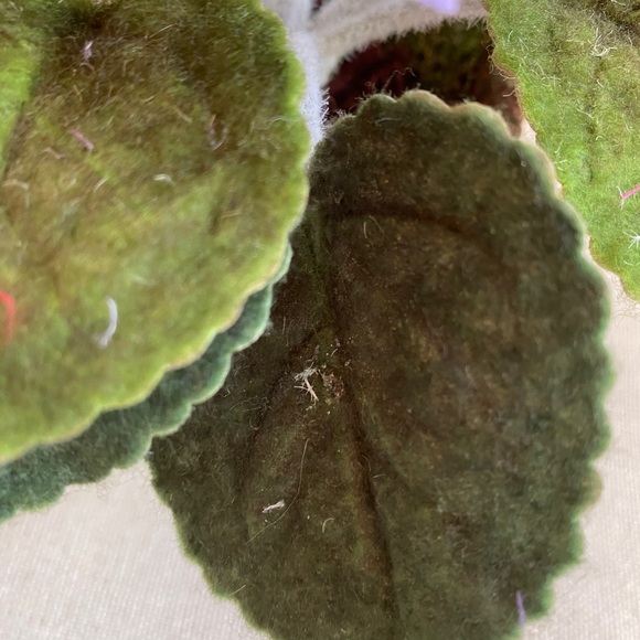 Beautiful Faux African Violet in Terracotta Pot - Picture 5 of 6